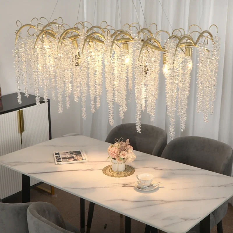 

Modern Crystal LED Dandelion Chandelier Lighting Pendant Lamp for Dining Room /Restaurants / Shops