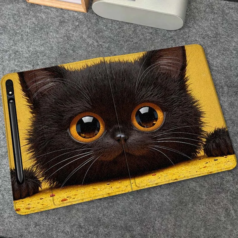 

Cat Popular Cartoon Art Gift For Samsung Galaxy Tab S10 S9 S8 S7 FE Lite Soft Flexible Support Tablet Case