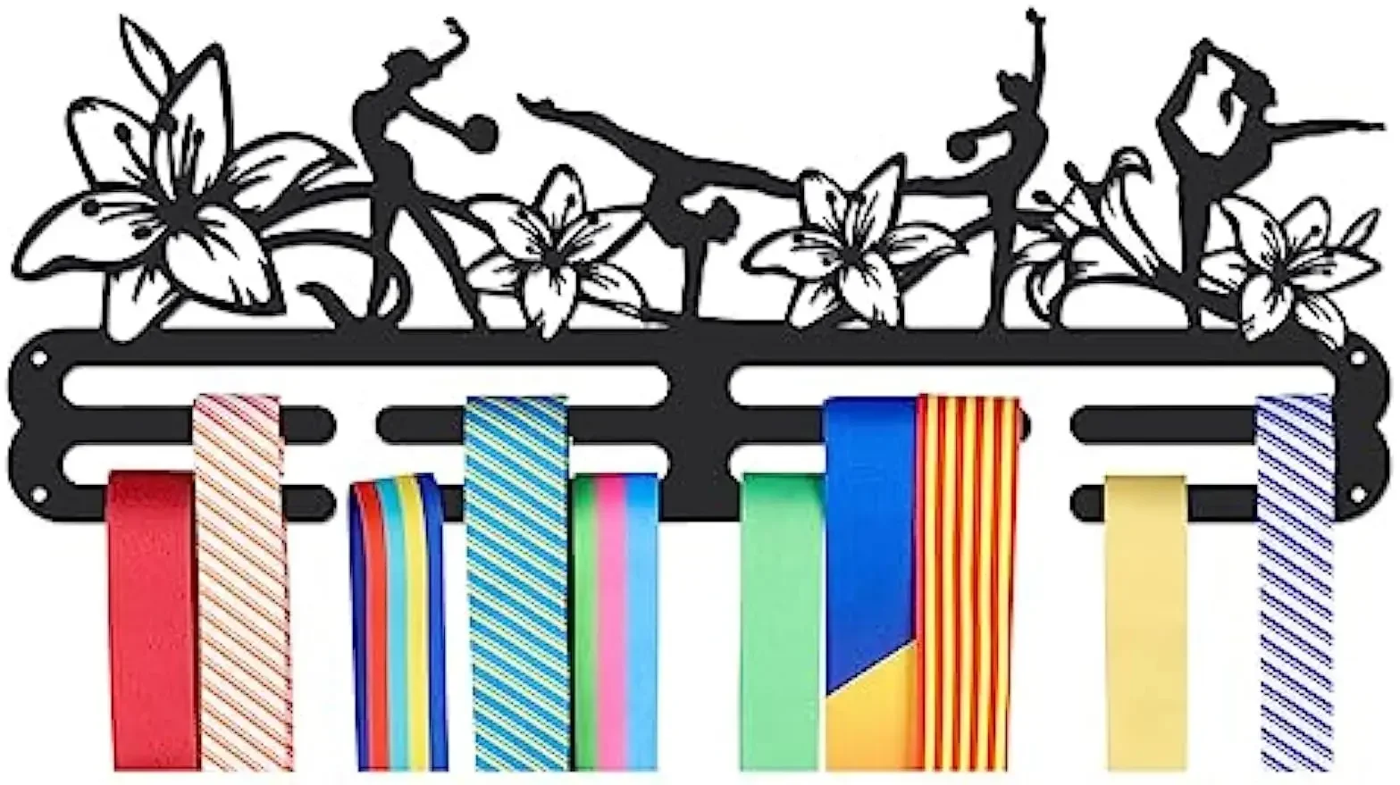 Medals Hanger Display Holder Rack Flower Gymnastics Theme Medals Display Wall Mounted Frame Sports Medal Holder Racks