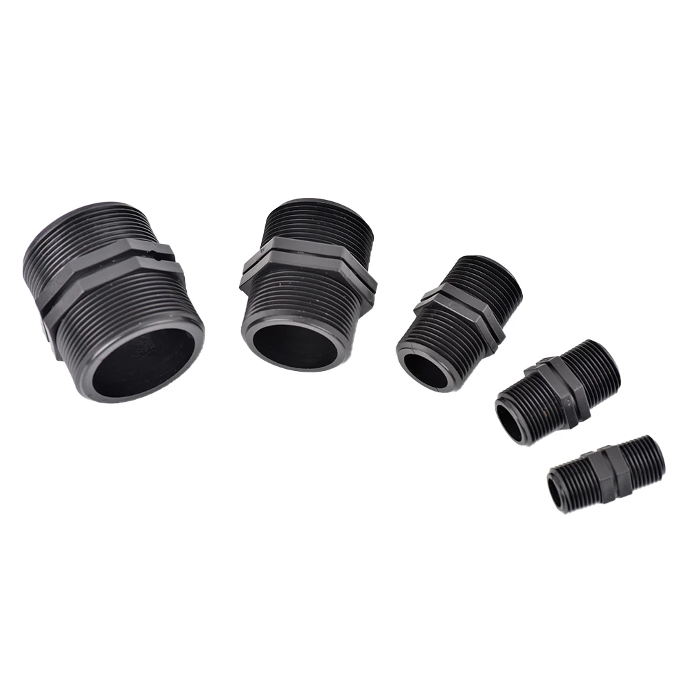 

1PC Equal Dia Male Thread Connectors Garden Water Tube Thread Joint Adapter 1/2" ~ 2" Aquarium Fish Tank Pipe Connector Fittings