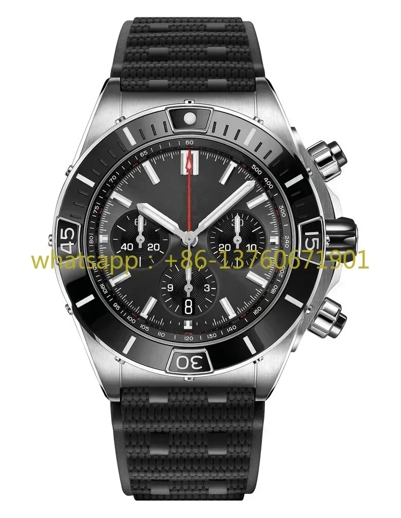 Luxury Men Automatic Mechanical Watch Stainless Steel Canvas Rubber Rose Gold Sapphire Blue Black Ceramic Bezel 44mm