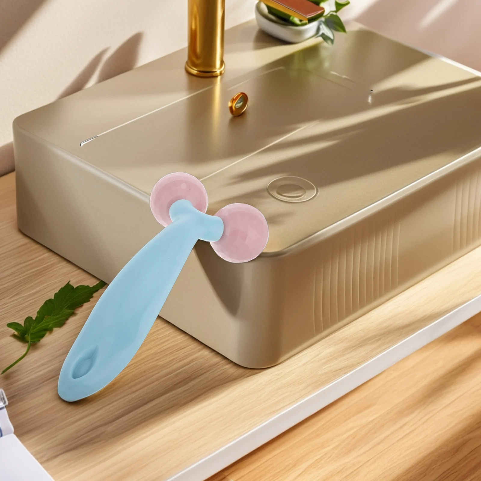 

V-Shaped Face Roller Manual Handheld Massager for Facial and Neck Massage Ergonomic Design Lightweight Beauty Tool for Home