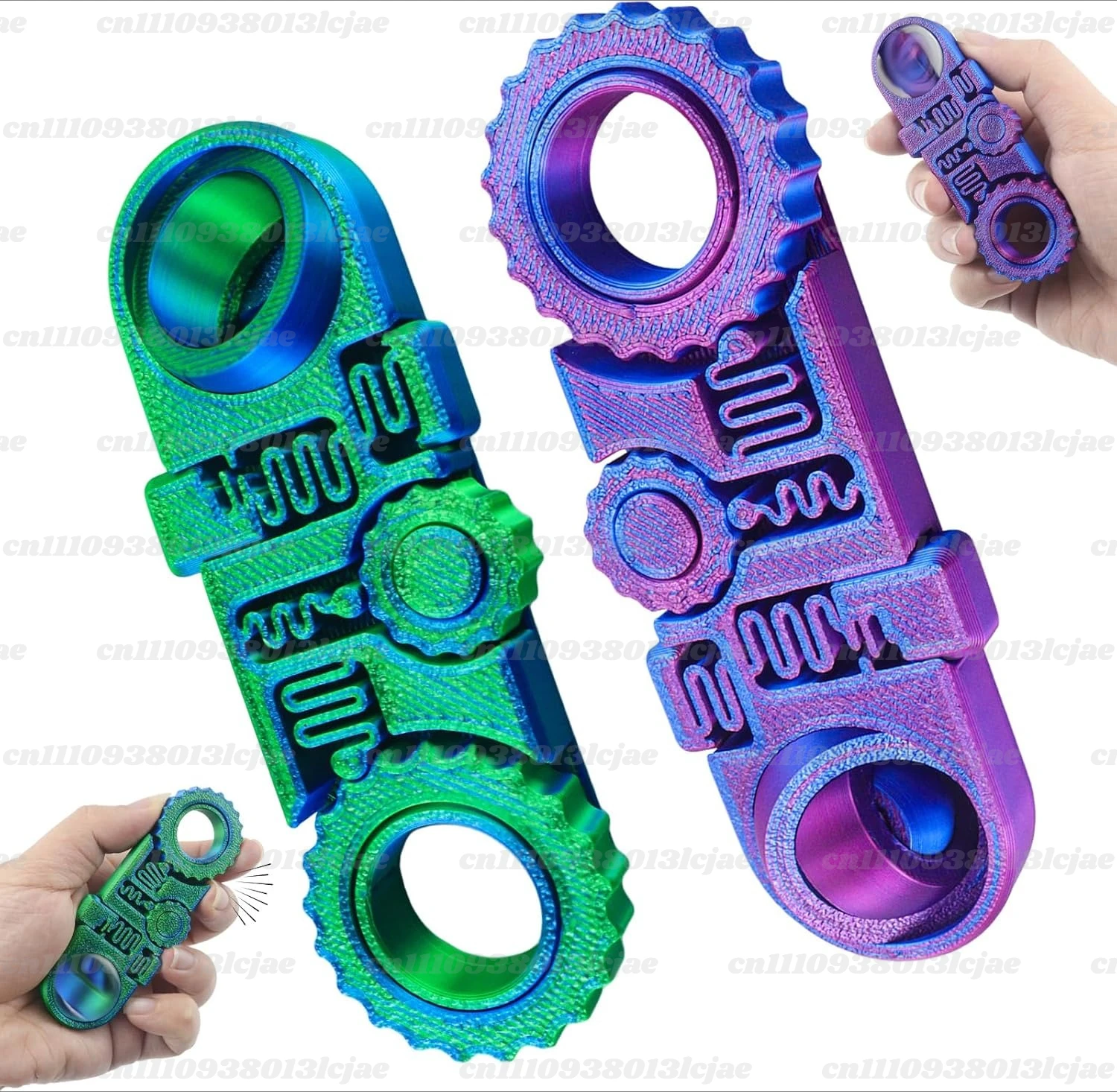 

2026 New 3D Printed Fidget Ring Toys, 5-in-1 3D Printed Gear Ball Stress Sensory Toy, Mindful Meditation Gear Toys for Stress