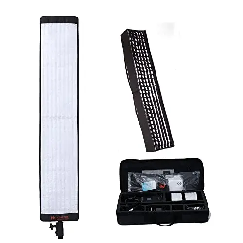 RX-29TDX Bi-Color Dimmable 3000K-5600K 100W Waterproof Flexible Studio Light Build in 9  Honeycomb Grid Softbox for Photography