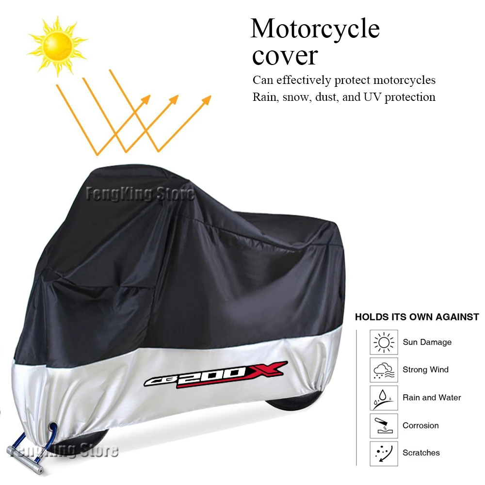 

For HONDA CB200x cb 200x 2022 2023 Motorcycle Cover UV Protection Dustproof Outdoors Snowproof Motorcycle Waterproof Cover