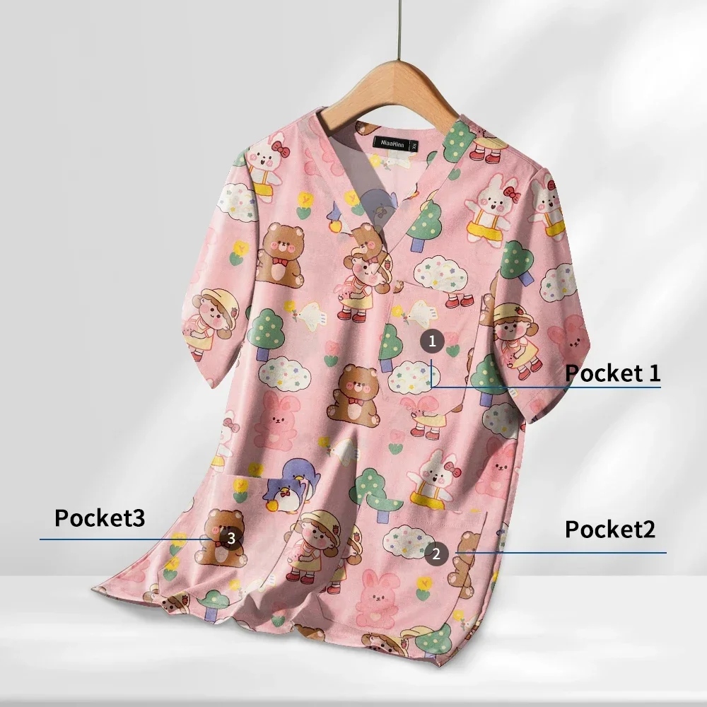 Uniformes de spa unisexes en coton de haute qualité, chemisier médical pour femmes, vêtements de travail d'infirmière médecin, générateurs de gIslande dentaire, Y-