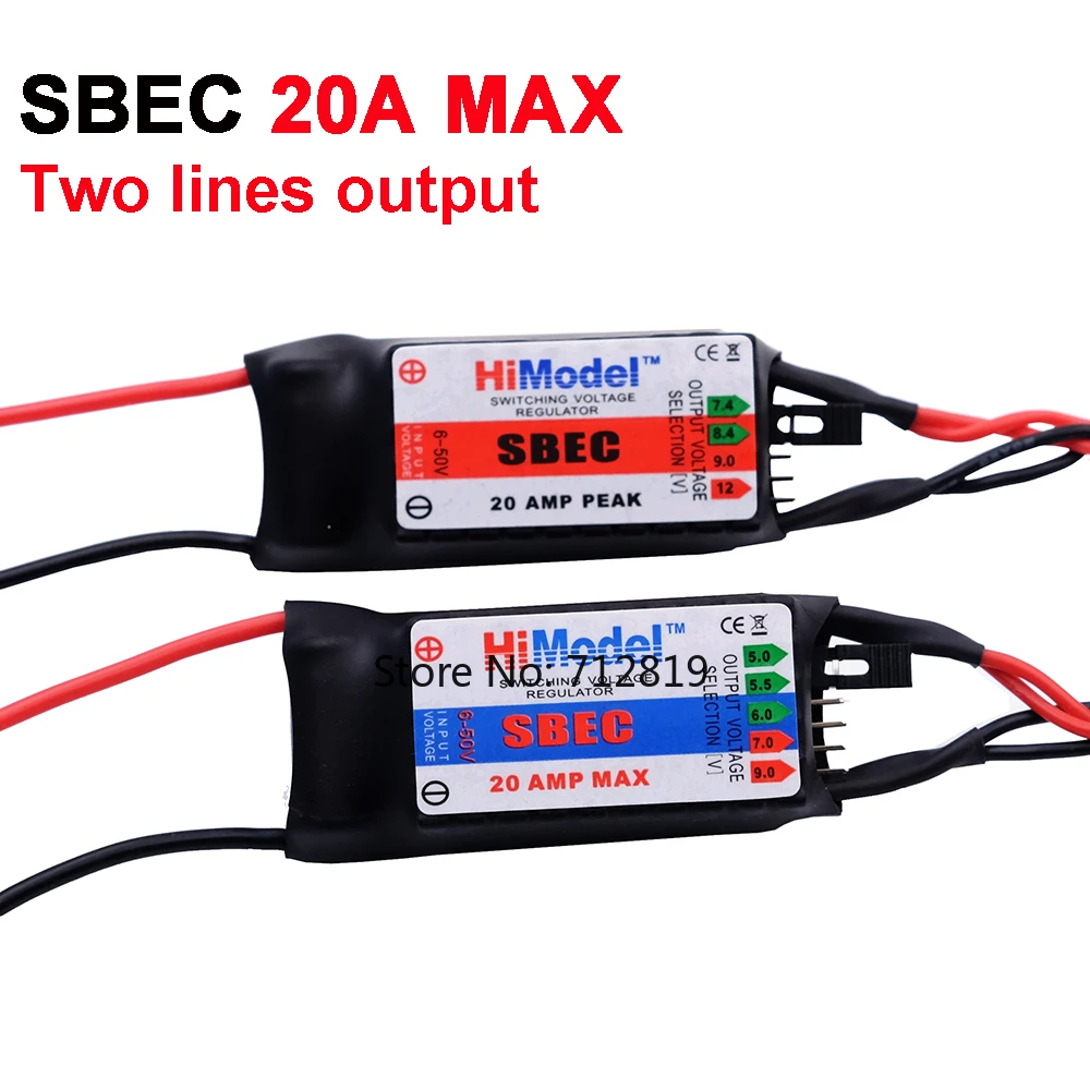 3A UBEC 5V 6V Max 5A Régulateur de tension BEC à bruit le plus bas