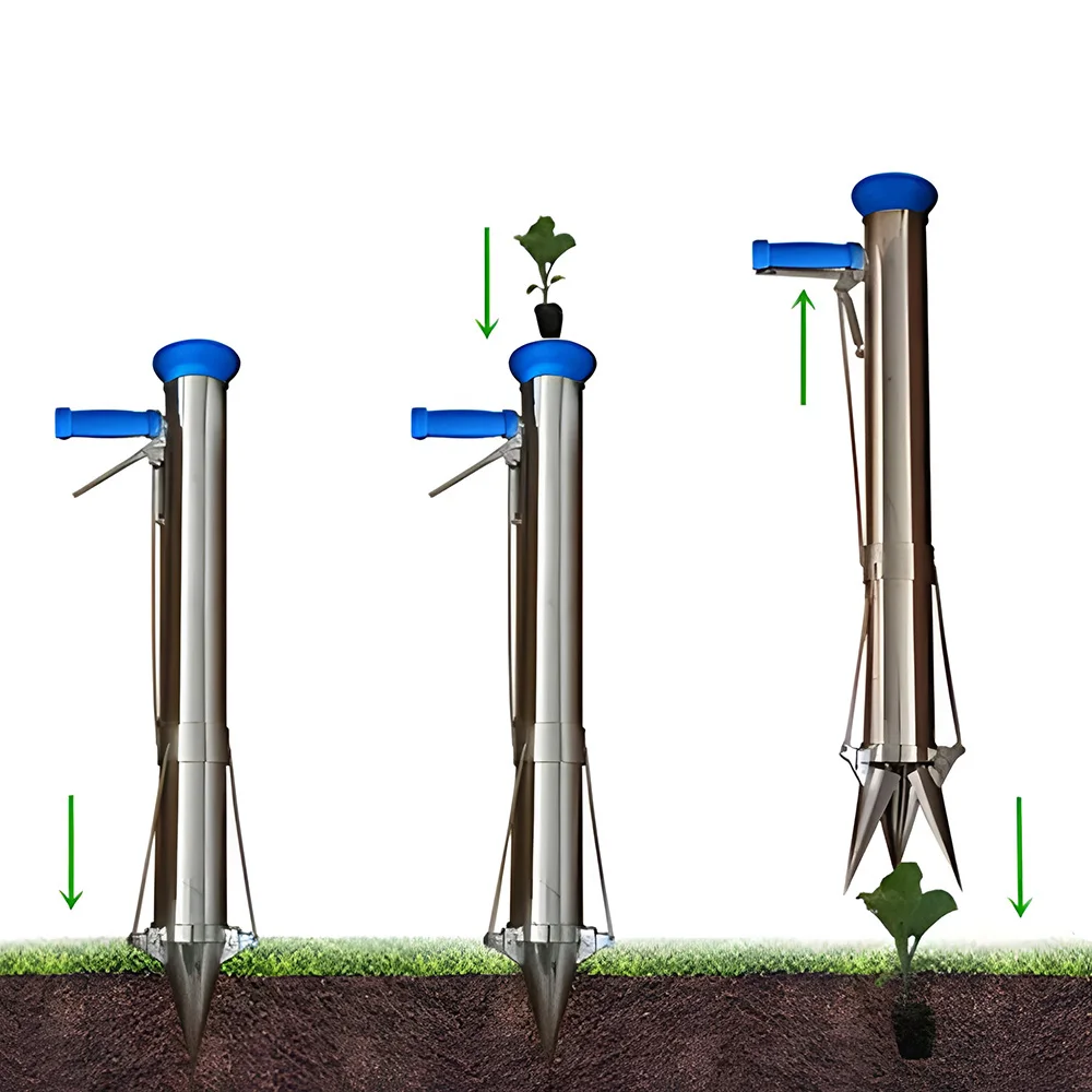 Nuova piantatrice per piantine trapiantatrice attrezzi da giardino trapiantatrice per piantine piantatrice per ortaggi trapiantatrice manuale per