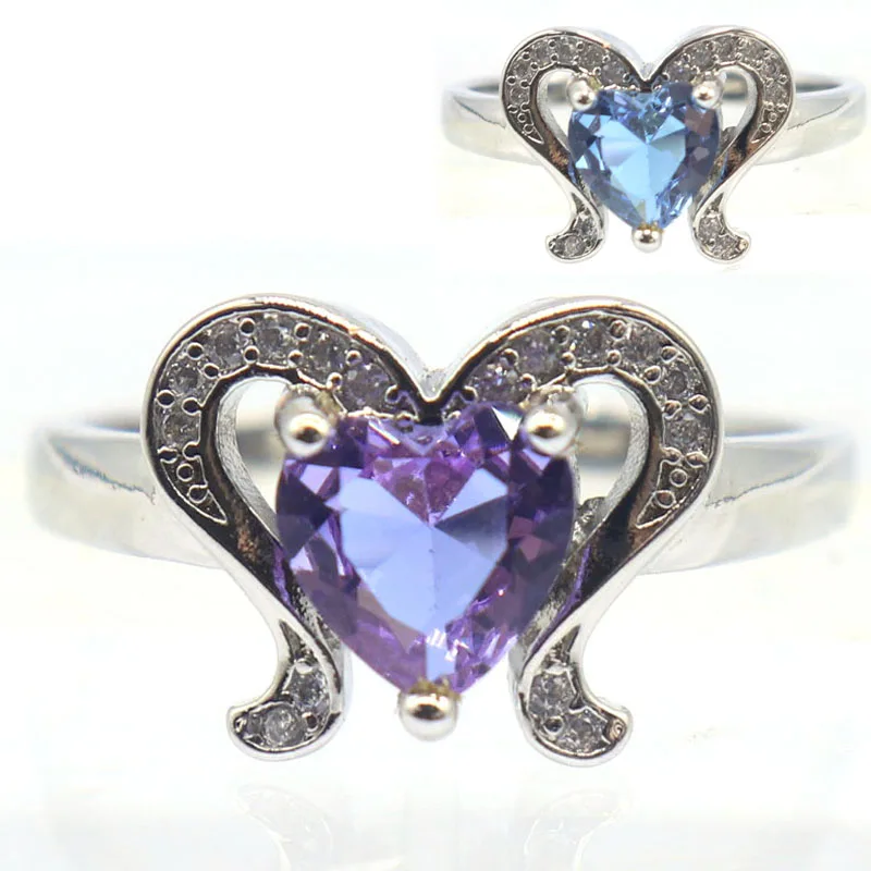 

Buy 4 Get 1 Free 14x11mm Lovely Cute Color Changing Zultanite Alexandrite Topaz Pink Morganite Ladies Party Silver Rings