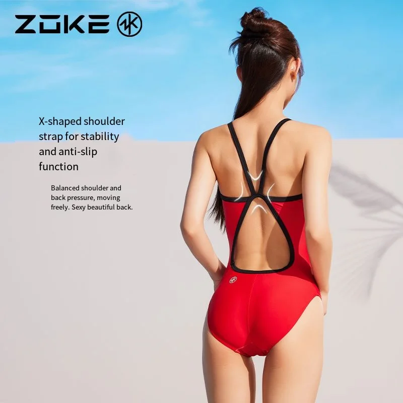 สไตล์ใหม่ Kurom One Piece ชุดว่ายน้ําสามเหลี่ยมนักเรียนหญิง Skinfriendlyquick Drying Sun Protection ว่ายน้ําชุดว่ายน้ําบิกินี่