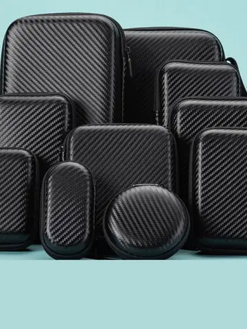 Portable EVA Phone Charger Shaver Zipper Bag Protection Case Hard Disk Data Cable Headphone Storage Pocket Pouch