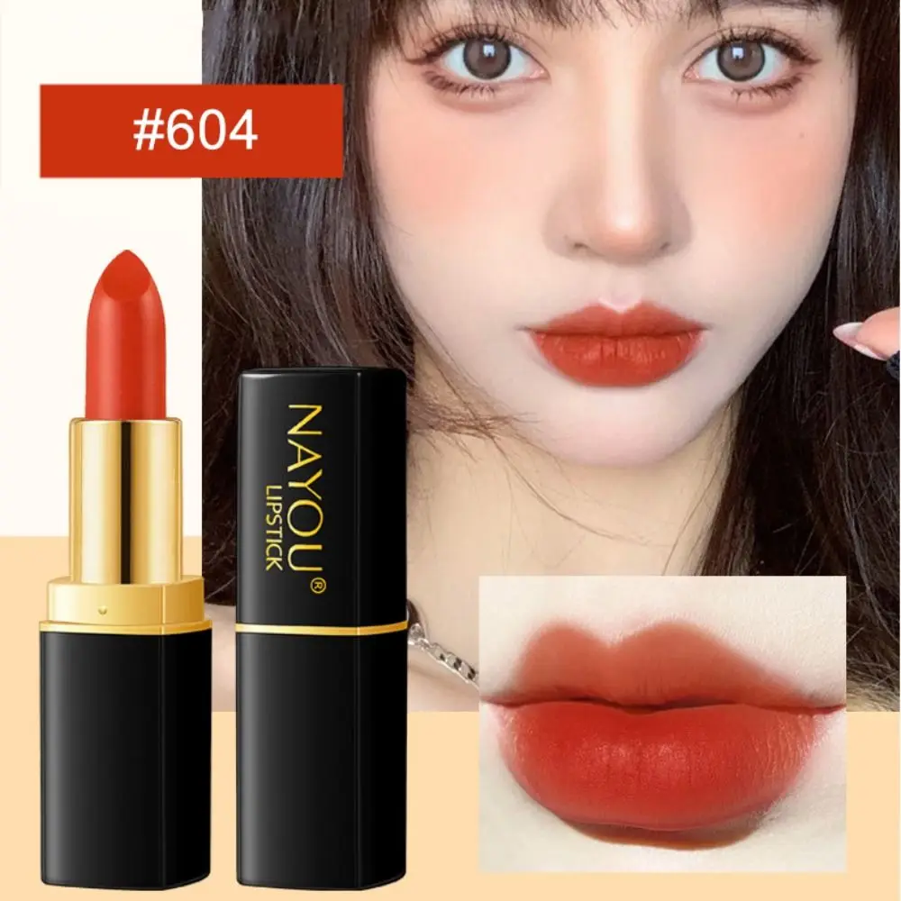 6PCS Waterproof Soft Fog Matte Lipstick Long-lasting Square Tube Lip Stick Moisturizing Non-Fading Lip Balm Makeup Cosmetics