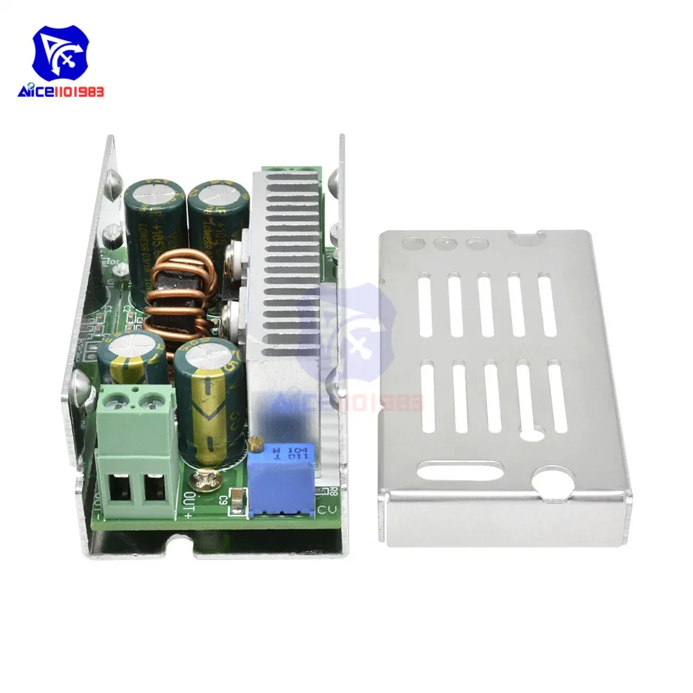 Diymore DC 60V 15A 200W DC-DC 8-55V a 1-36V convertitore Step-Down modulo di alimentazione Buck regolatore di tensione regolabile con custodia