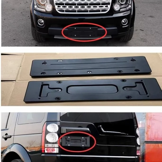 

For Land Rover Discovery 4 Front Rear License Plate Frame Holder Bracket 2010 2011 2012 2013 2014 2015 2016