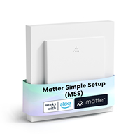 Meross Matter WIFI Smart Roller Shutter (Neutral Cable Required) Roller Shutter Switch Works With HomeKit ,Alexa and Google