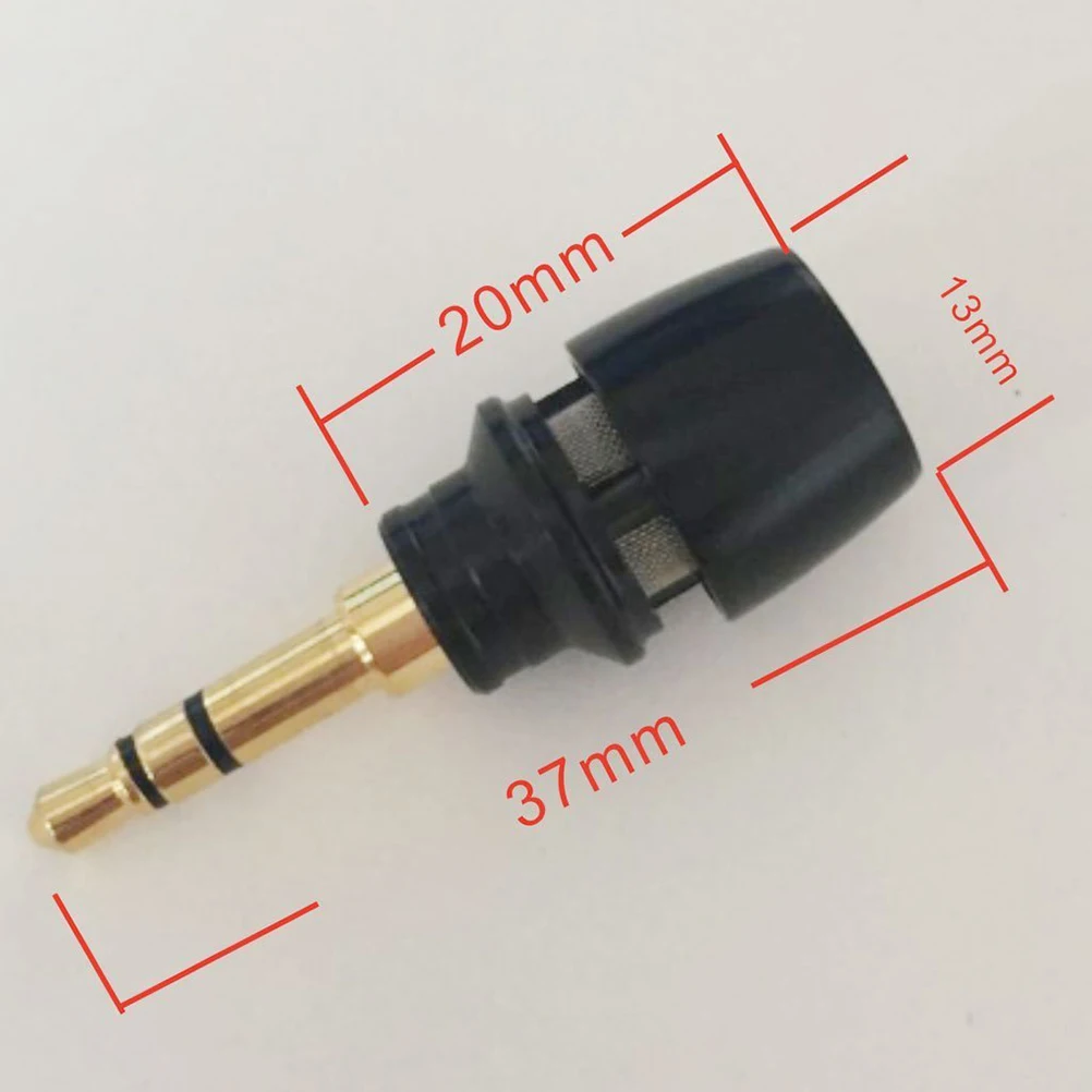 

Mini Stereo Microphone Voice Recording Chatting Compatible Laptop Mobile Phone Portable Black