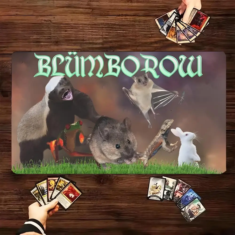 

Missed My Trigger Design Mouse Pad Game Mat Large Computer Offices Mousepad Anti-slip Playmat for MTG DTCG CCG RPG Funny Rugs