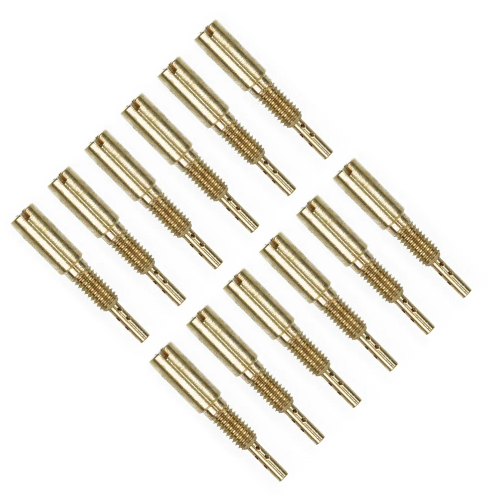 

For Mikuni Carb VM28/486 Jets HSR42 Replacement 12Pcs Golden 10-37.5 Sub-injectors Motorcycle For Mikuni HS40