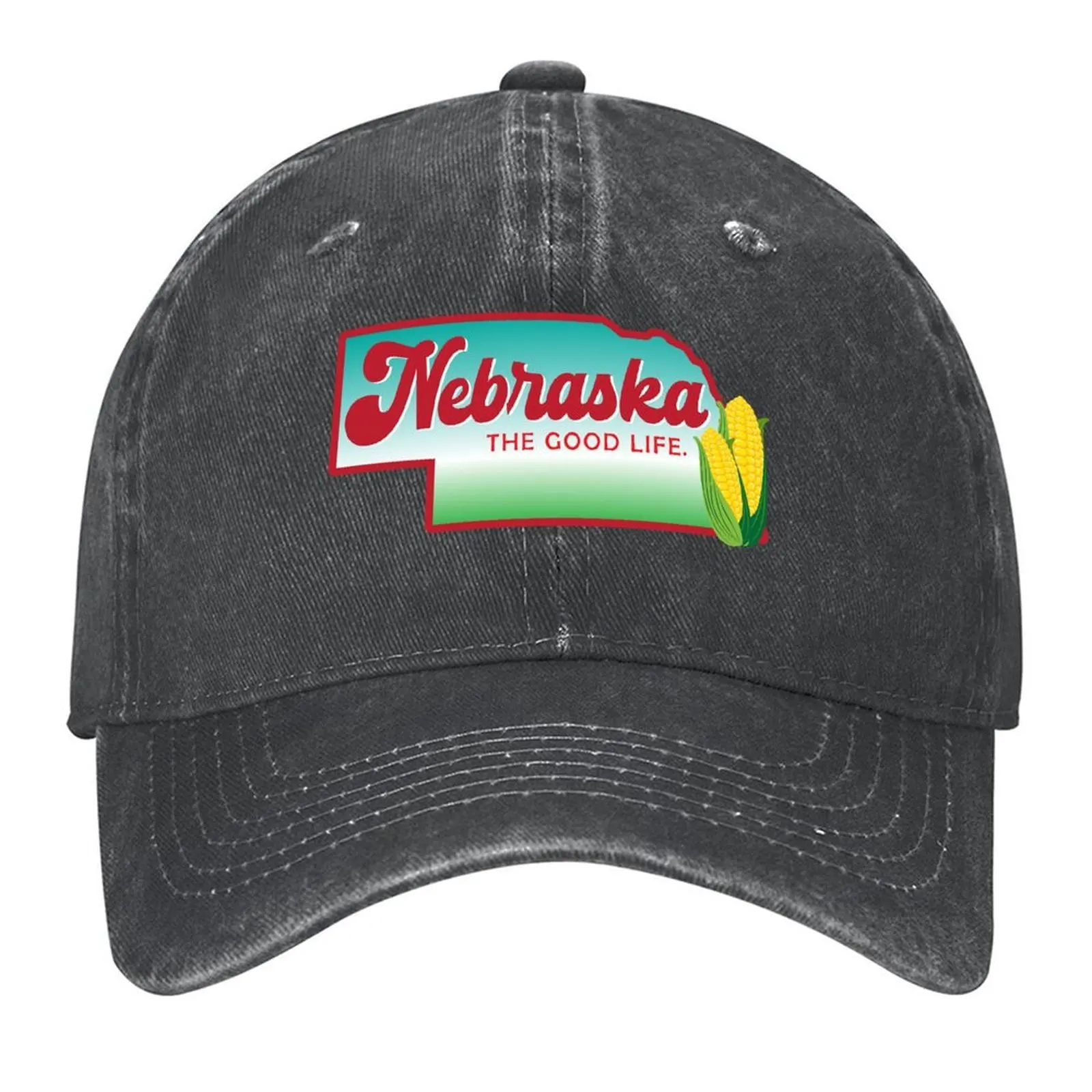 

Nebraska the good life Baseball Cap Horse Hat golf hat genuine Visor Hat Man For The Sun Ladies Men's