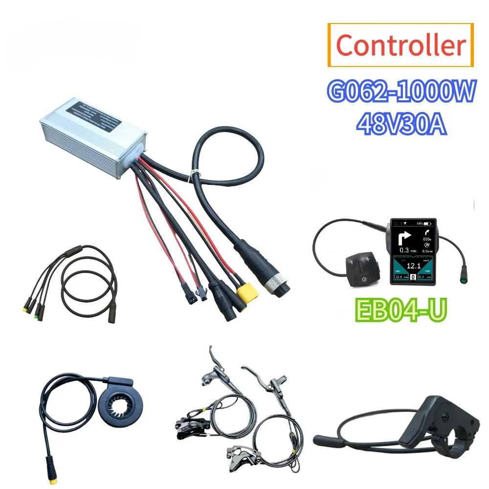 Kualitas Tinggi untuk G060/G062 Motor Lemak 48V750W 1000W Pengendali BAFANG Pengendali Motor Set Pengendali Sepeda Listrik DPC18 EB04