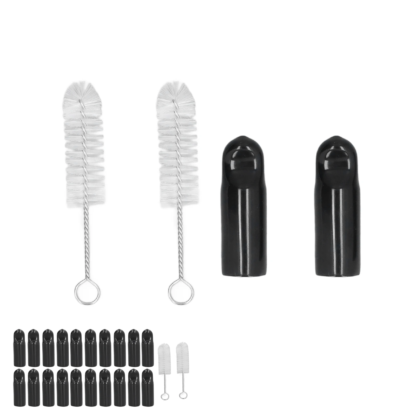 Escova para torneira de barril de cerveja, kit de cobertura de torneira de cerveja, ampla, compatível com borracha macia, aço inoxidável, silicone, fácil remoção para casa, bar
