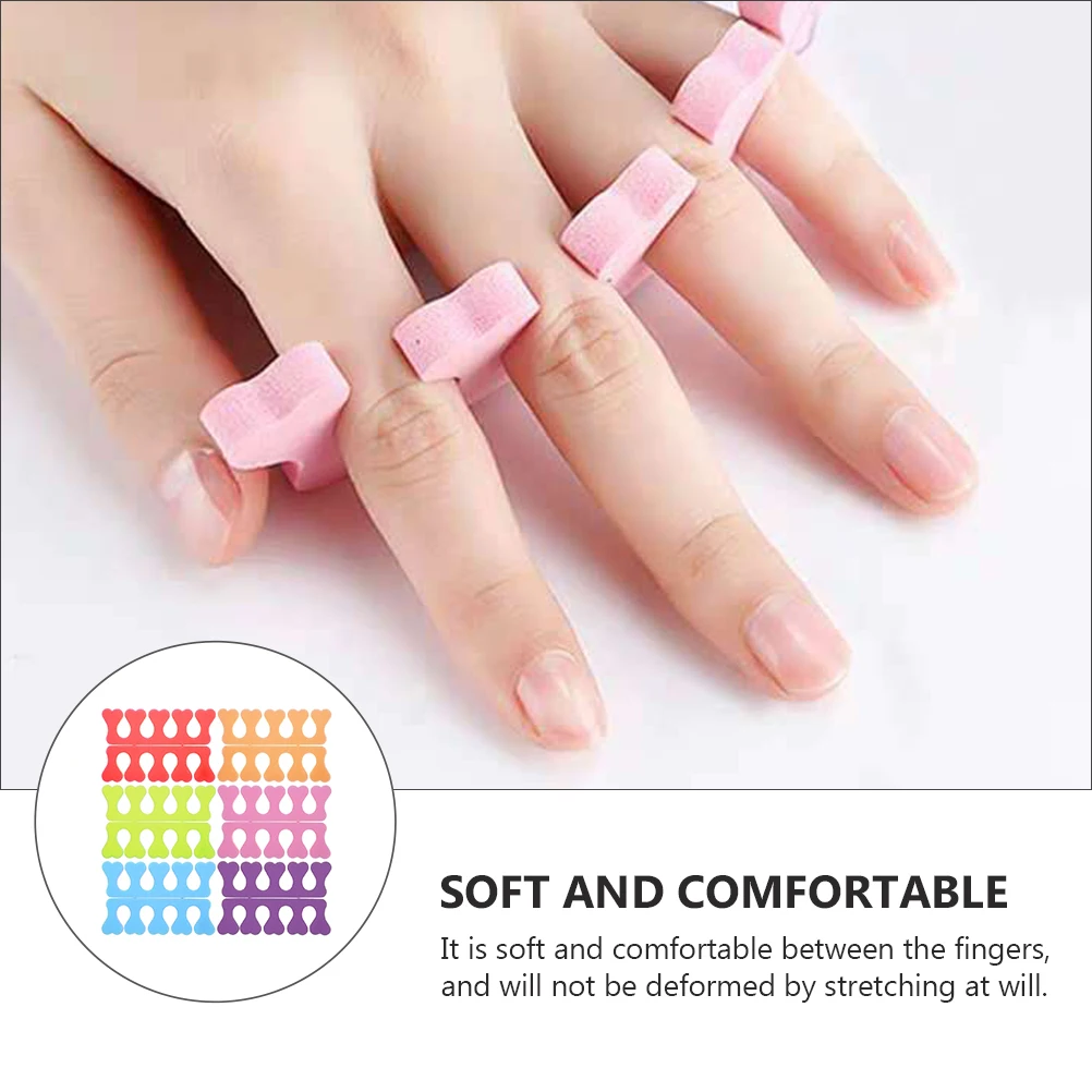 

36pcs Nail Beauty Divider Manicure Separator Art Toe Tools Sponge Supplies Durable Practical Non deforming Fade resistant