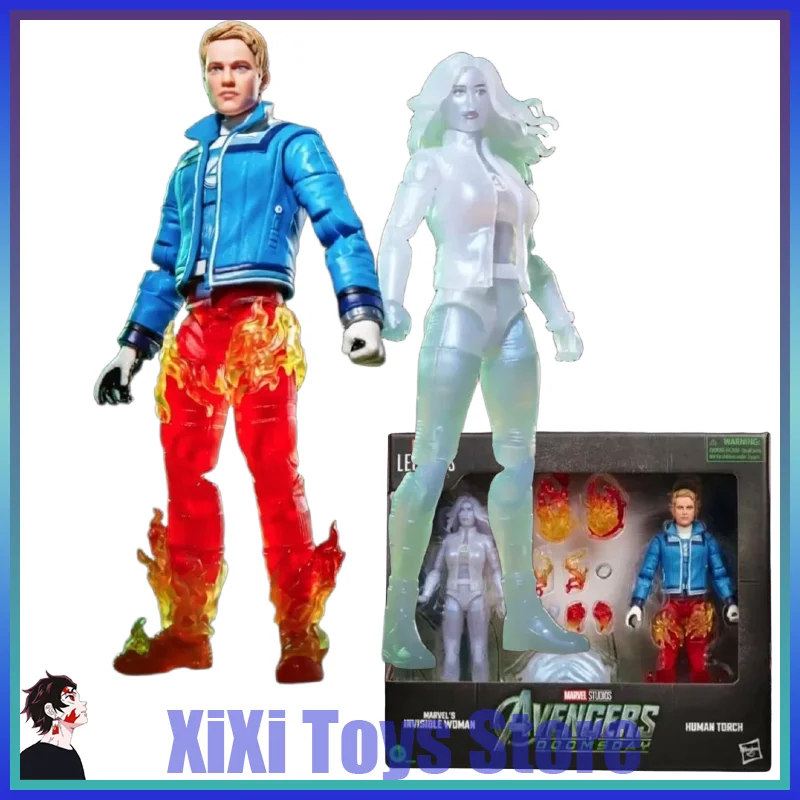 Hasbro Ml Legends Invisible Woman & Human Torch Avengers 5 6-Inch Action Figures Collectible Gift