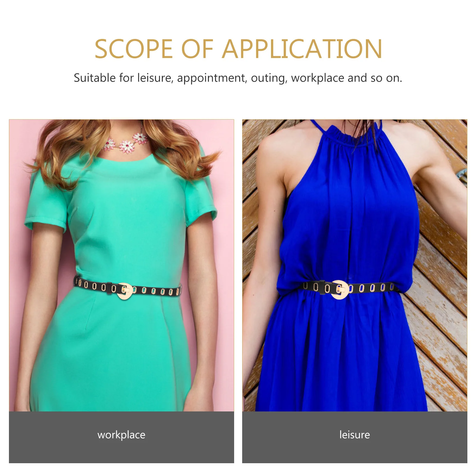 

1Pcs Women's Decorative Belt Fashionable PU Waistband for Daily Wear Outfit Matching Stylish Accessory Hole Design