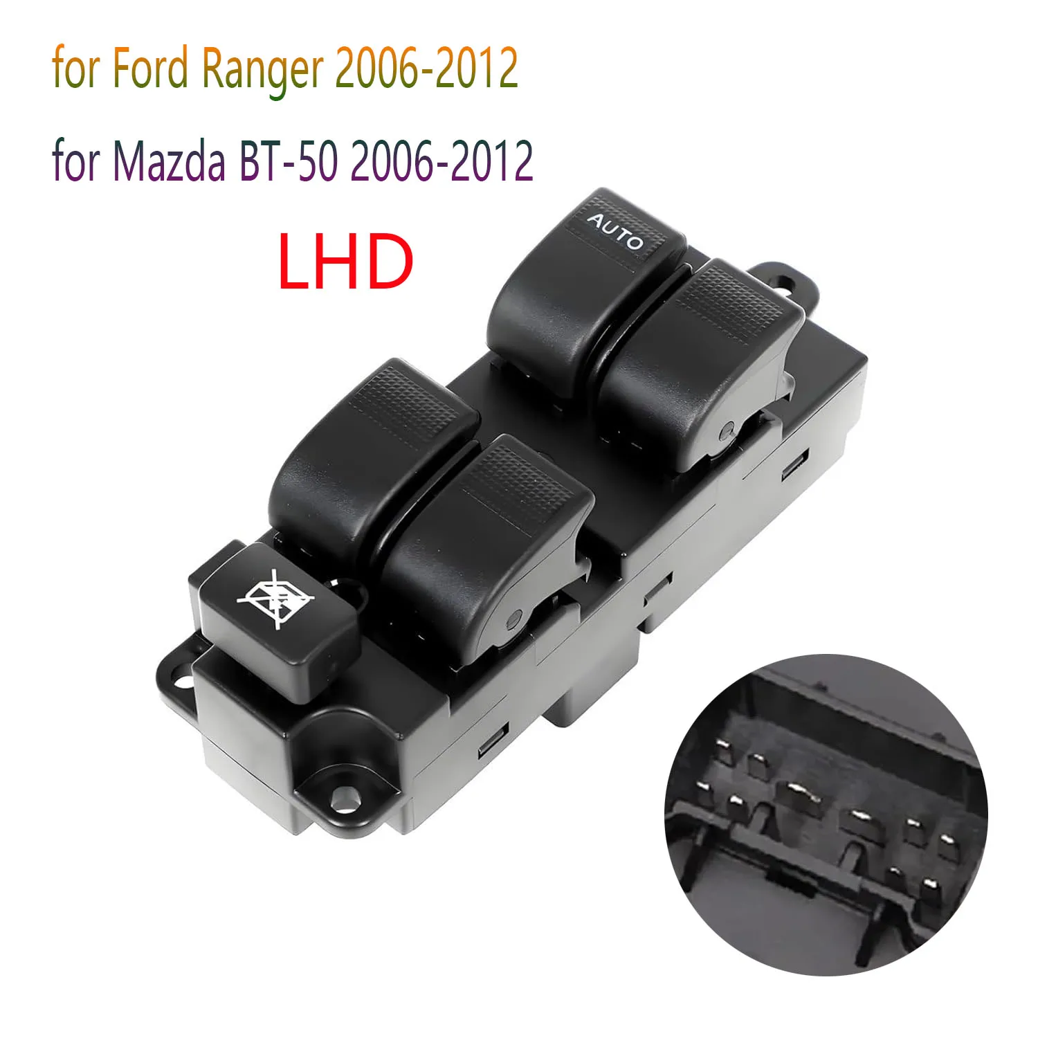

Electric Power Window Switch for Ford Ranger Mazda BT-50 2006-2012 Front Left LHD Glass Lifter Regulator Button Car Accessories