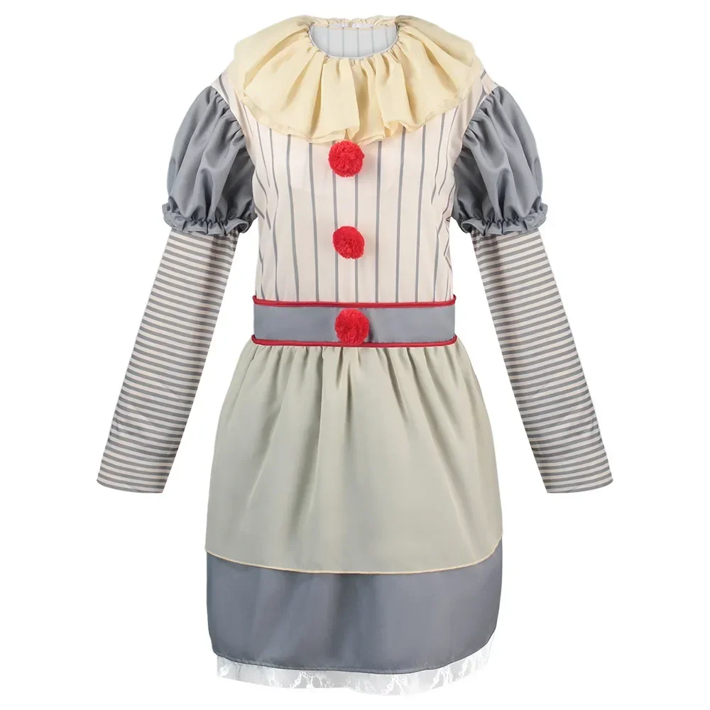 Costume de Cosplay du Clown du Film Joker détectée ywise, Robe Effrayante de Carnaval, Accessoire de ixRave pour Femme Adulte