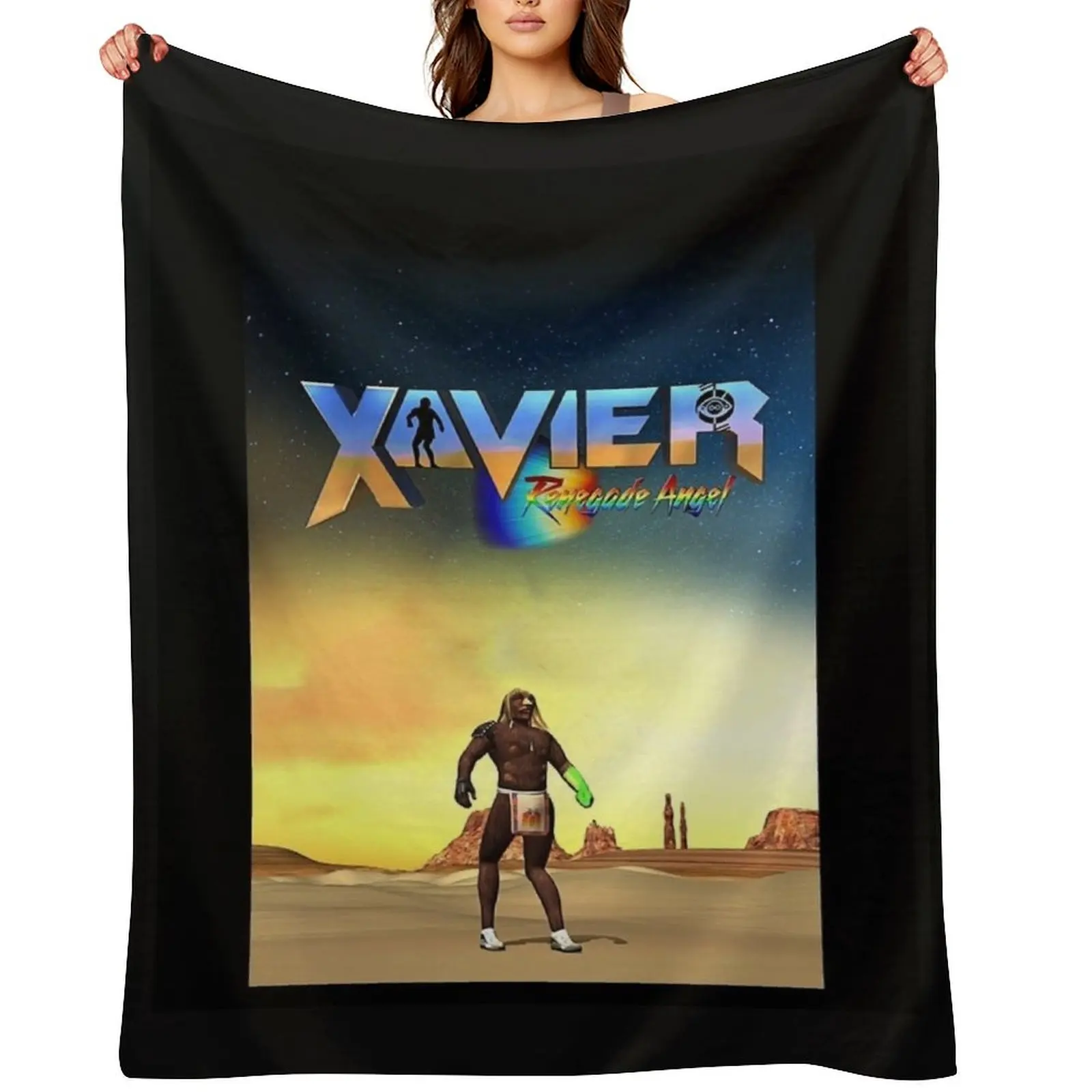 

Xavier Renegade Angel Graphic T-Shirt Throw Blanket Extra Large Throw Nap Beach Single Blankets