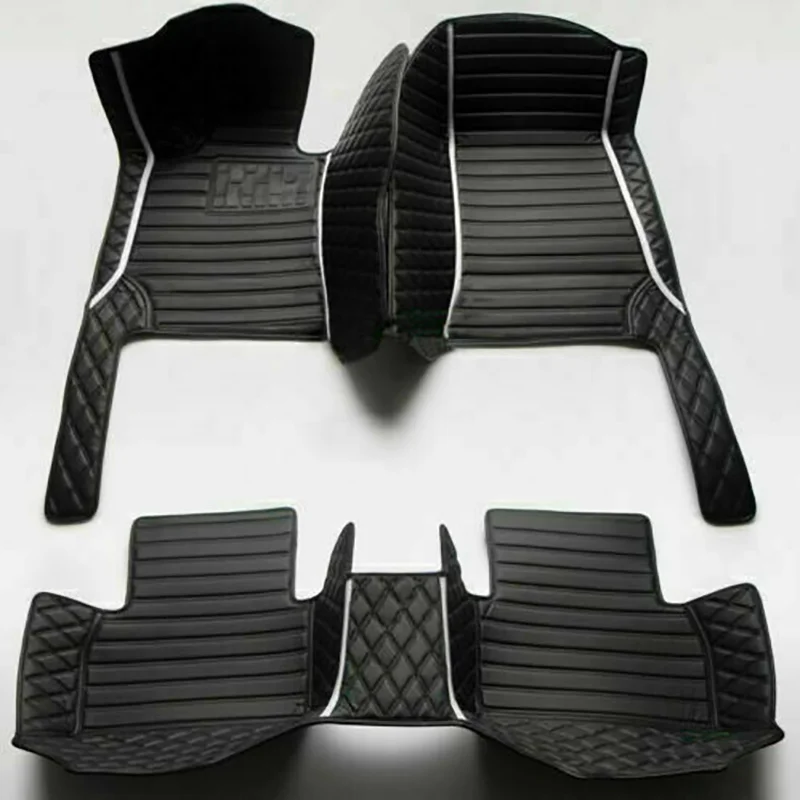 

Custom Car Floor Mats For Lincoln Navigator 2002-2024 Years Auto Carpets Foot Coche Accessories Waterproof Leather Floor Liners
