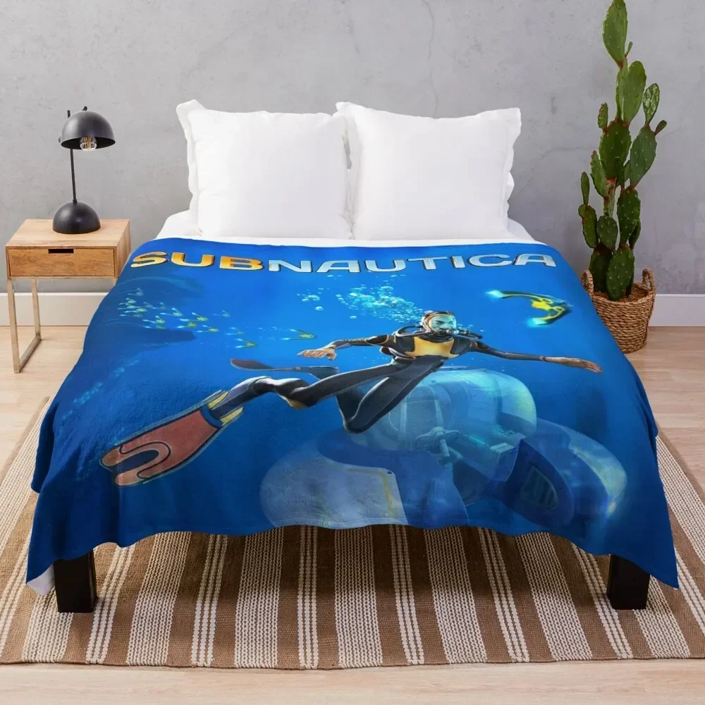 

Subnautica, 2 декоративных одеяла, роскошные декоративные одеяла для Хэллоуина, детские одеяла