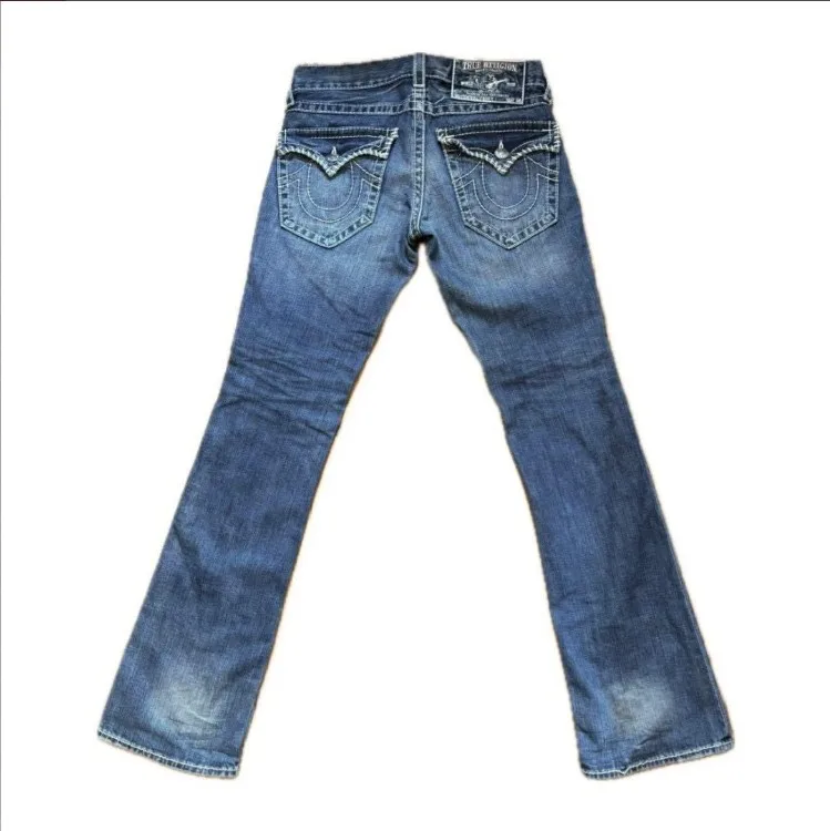 

High Street Vintage Work Pants Pocket Embroidered Jeans Baggy Men Fashion Casual Straight Versatile Denim Trousers Jeans