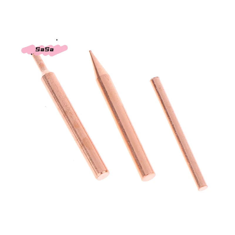 5/10Pcs 18650 Handheld Spot Welder Tips Purple Copper Electrode Head for Small Lithium Battery Spot Welding Pen