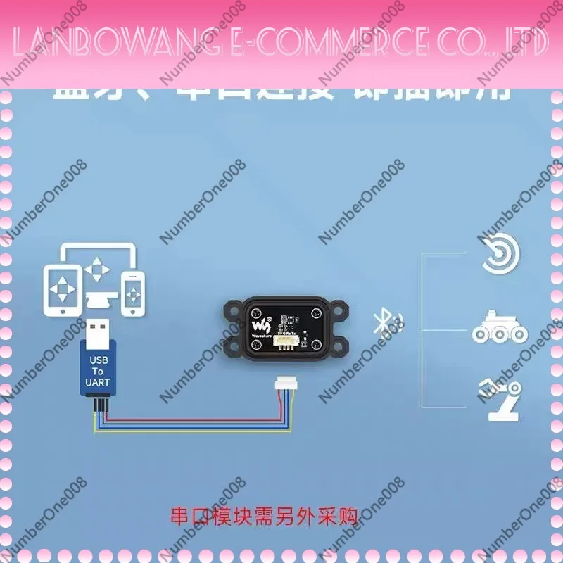 ROS High Precision 10-Axis IMU Sensor Module Bluetooth Accelerometer Gyroscope Magnetometer Robot Navigation
