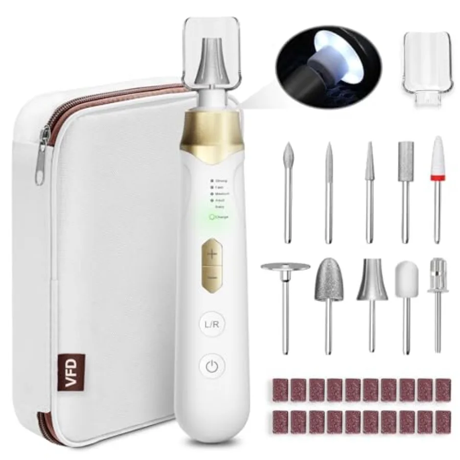 

Электрическая беспроводная дрель-фрезер для ногтей, 2000 мАч, перезаряжаемая, портативная, для акриловых ногтей