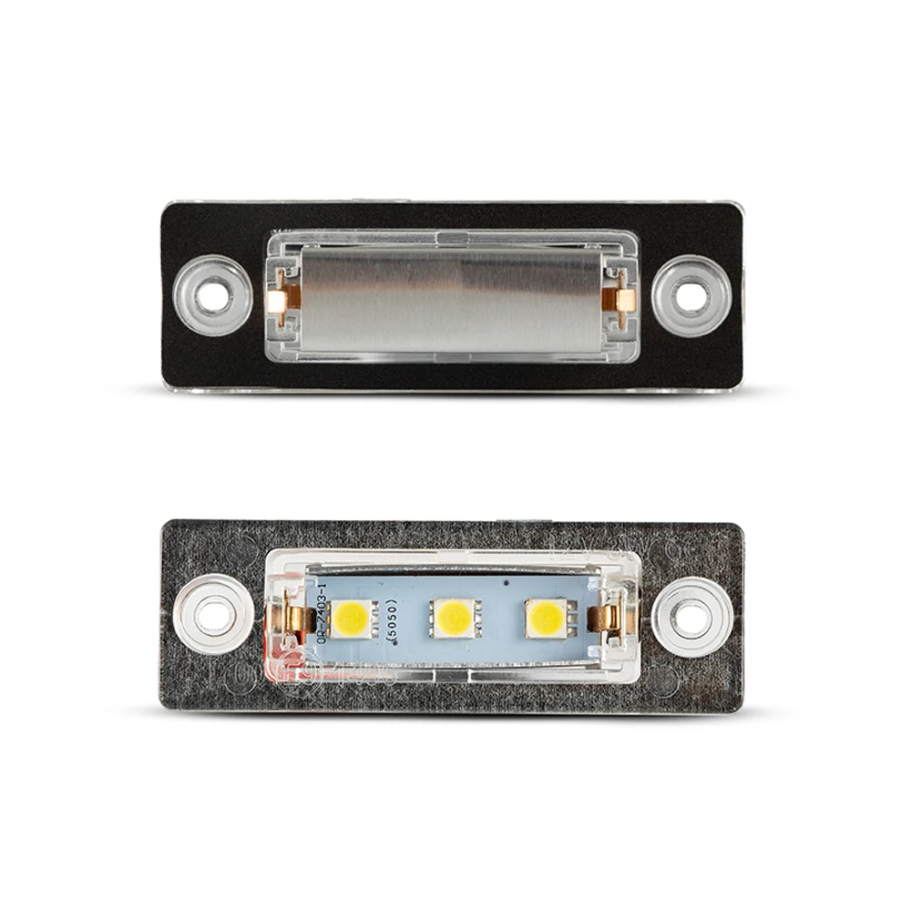 2pcs Car LED License Number Plate Lights for VW Caddy 2K Jetta 1K2 Golf Plus 5M1 521 Touran 1T1 1T2 1T3 2003-2010