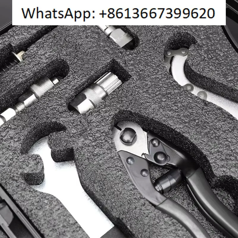 Bicycle repair tool set maintenance MTB bicycle tool kit spoke wrench chain freewheel bottom bracket removal tool box