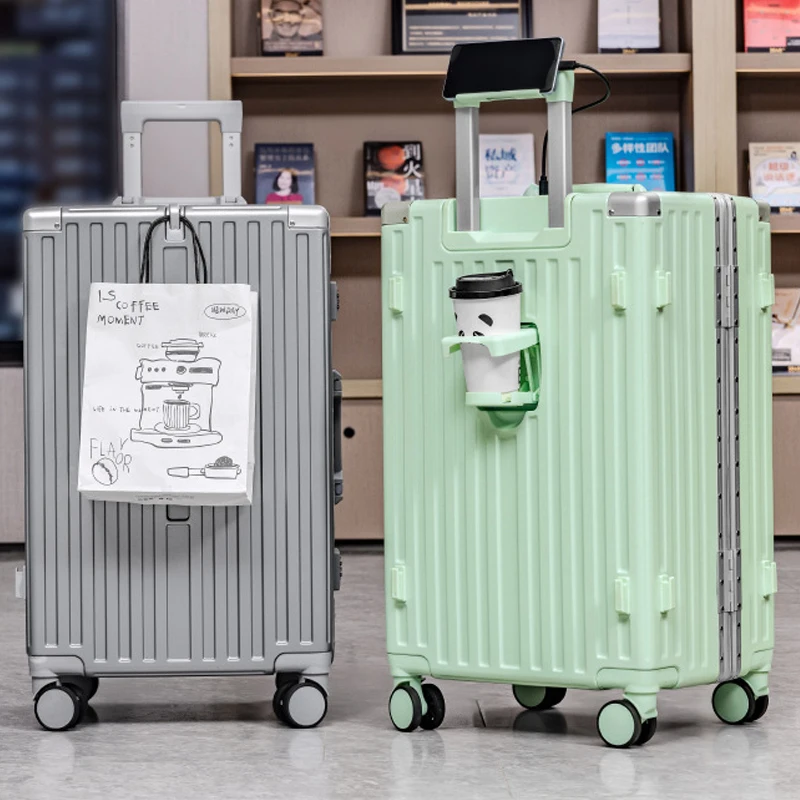 

Multi-functional Luggage 28/30 Inch Large Capacity Students Aluminium Frame Suitcase Trolley Case 20'' Travel Boarding Box