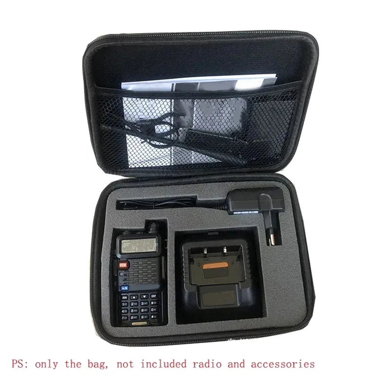 For BAOFENG UV-5R Handbag Storage Box Shockproof Portable Organizer Bag For UV-5RA UV-5RE Walkie Talkie