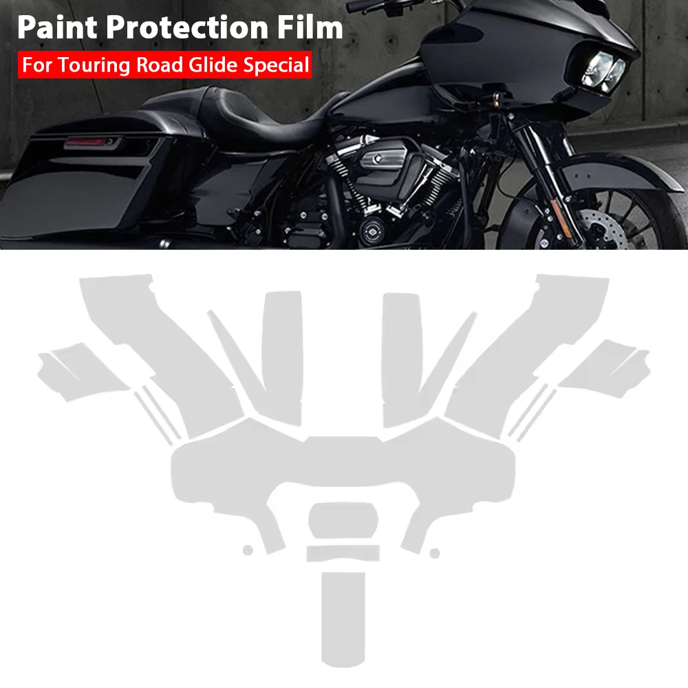 ل هارلي بجولة الطريق الإنزلاق دراجة نارية طبقة حماية الجسم PPF بولي TPU طبقة رقيقة واقية بجولة الطريق الإنزلاق غطاء سيارة غير مرئية #1