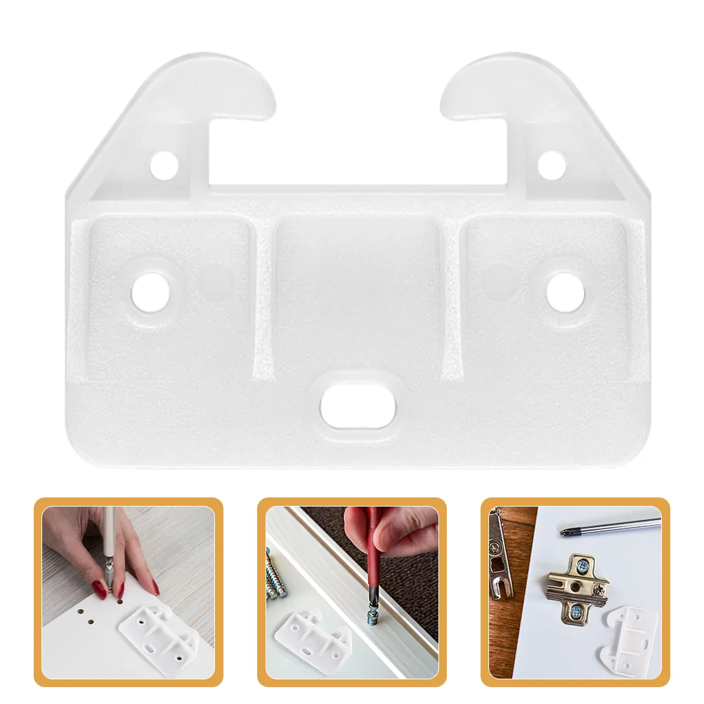 6 Pcs Plastic Crab Hook Drawer Glides Bottom Mount Center Guide Guides Runners Cabinet Replacement Dresser Slides Stoppers for