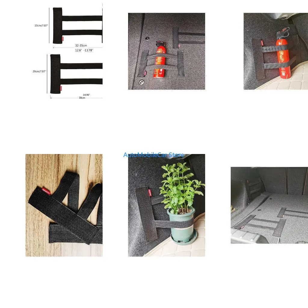G8TE Car Trunk Stowing Sundries Strap Fixed Elastic Bandage Magical Sticker