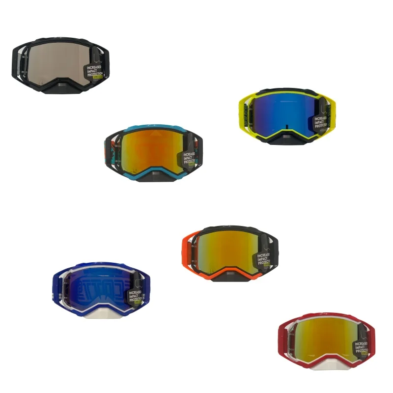 Versatile Protective Goggles Multi‑Color Clear / Mirror Lens Well‑Ventilated Frame Sand‑Proof for Cycling Skiing Motocross