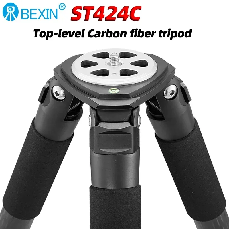 BEXIN ST424C Professional Heavy Duty 30kg Load Camera Tripod Ultra Stable Top Level Birdwatching Camera Stand 40mm Leg Tube