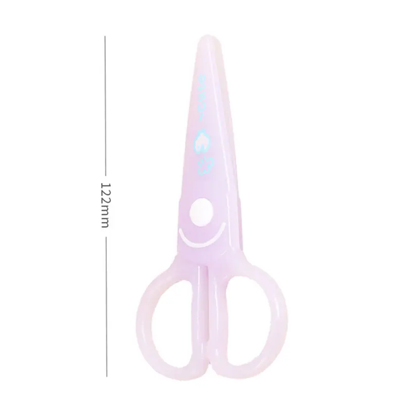 Mini Cute Craft Pure plastic Scissors Cute Student Does not hurt hands Scissors for Kids DIY Craft Paper School Stationery