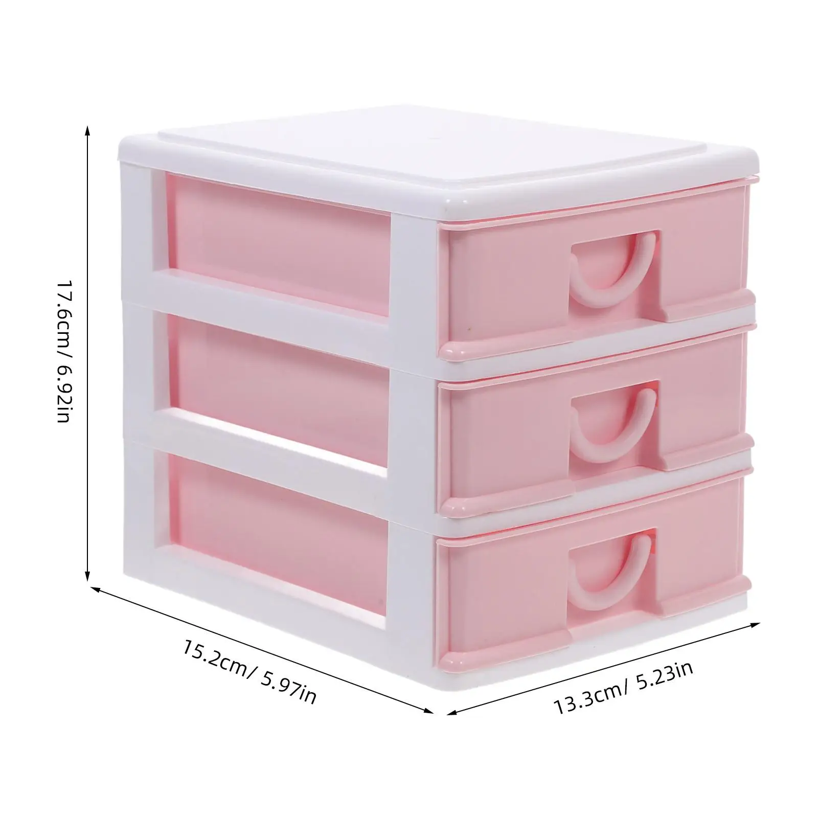 Storage Box Clear Drawer Large Capacity Desktop Organizer Stationary Kitchen Plastic Drawers Office Storage