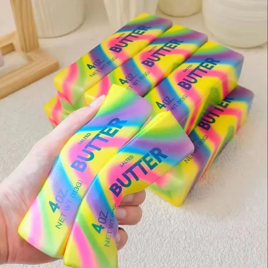 1/2/3/5PCS Soft and Kneaded Butter Sticks Hand Squeezed Adult Fidget Toy Gifts Relieve Anxiety and Stress for Young Adults