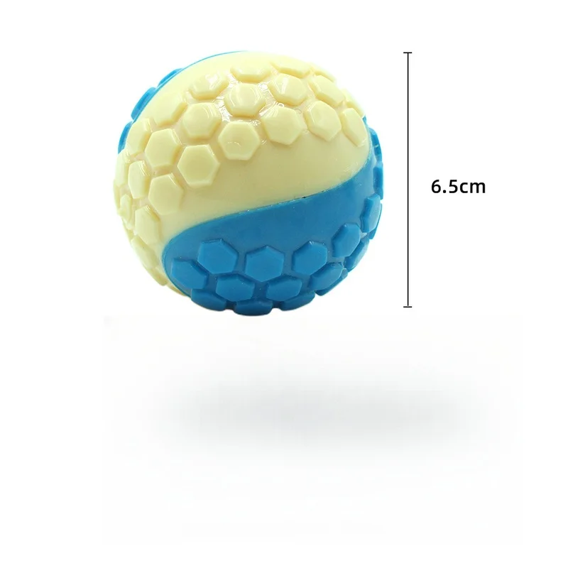 Hot Cute Dog Pet Bite Resistant Multi-Color Grinding Toy Ball Outdoor Park Interaction Increases Emotions